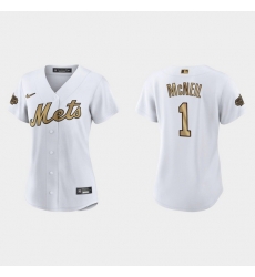 Women New York Mets Jeff Mcneil 2022 Mlb All Star Game Replica White Jersey