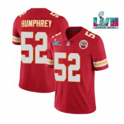 Men Women Youth Toddler Kansas City Chiefs 52 Creed Humphrey Red Super Bowl LVII Patch Vapor Untouchable Limited Stitched Jersey