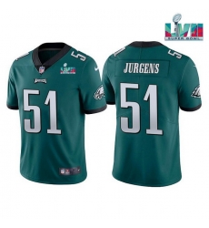 Men Women Youth Toddler Philadelphia Eagles 51 Cam Jurgens Green Super Bowl LVII Vapor Untouchable Limited Stitched Jersey