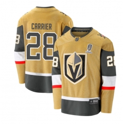 Men Women Youth Vegas Golden Knights #28 CARRIER Gold 2023 Stanley Cup Champions Stitched Jersey