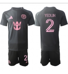 Men Inter Miami CF 2026 Soccer Jerseys Black #2 YEDLIN Men Inter Miami CF 2026 Soccer Jerseys Black #2 YEDLIN