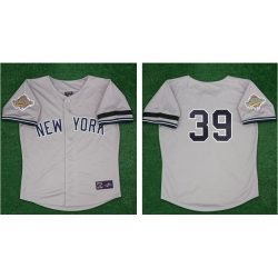 Men New York Yankees #39 Darryl Strawberry Gray Stitched Jersey