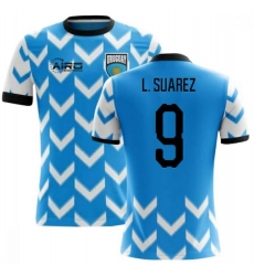 Men Uruguay #9 Luis Suarez Soccer 2024 Jersey Blue I