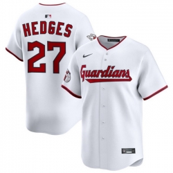 Men Cleveland Guardians Nike White Home Limited Jersey Hedges Austin 27