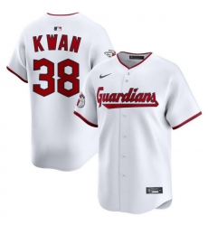 Men Cleveland Guardians Nike White Home Limited Jersey Kwan Steven 38