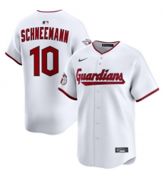 Men Cleveland Guardians Nike White Home Limited Jersey Schneemann Daniel 10