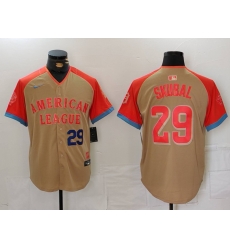 Men American League 29 Tarik Skubal Cream 2024 All Star Limited Stitched Baseball Jersey 7