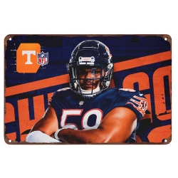 chicago bears Aluminum Sign 12x8 Inch Darnell Wright 002