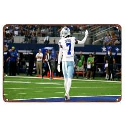 Dallas Cowboys Aluminum Sign 12x8 Inch Trevon Diggs 004