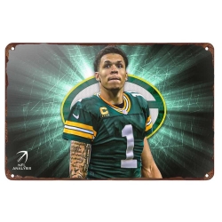 Green Bay Packers Aluminum Sign 12x8 Inch Christian Watson 003