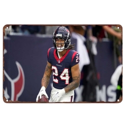 Houston Texans Aluminum Sign 12x8 Inch Derek Stingley Jr.  001