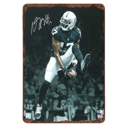 Los Angeles Raiders Aluminum Sign 12x8 Inch Davante Adams 005