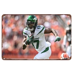 New York Jets Aluminum Sign 12x8 Inch Garrett Wilson 002