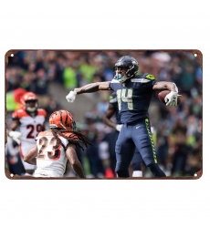 Seattle Seahawks Aluminum Sign 12x8 Inch Dk Metcalf 005