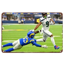 Seattle Seahawks Aluminum Sign 12x8 Inch Kenneth Walker III 003