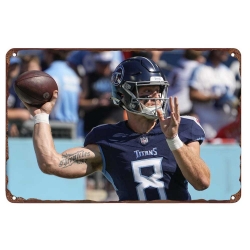 Tennessee Titans Aluminum Sign 12x8 Inch Will Levis 001