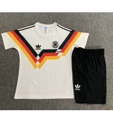 Youth Retro Soccer Jerseys Germany 1990 Home