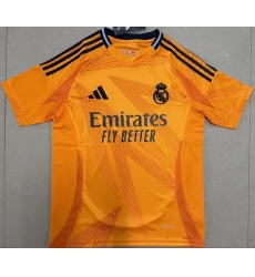 Men 2024 2025 Soccer Jersey Real Madrid CF Orange