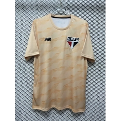 Men 2024 2025 Soccer Jersey Sao Paulo Brazil Yellow