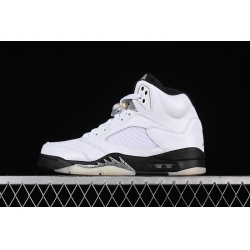 AIR JORDAN 5 RETRO WHITE BLACK SAIL METALLIC SILVER DD0587 110