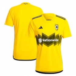 Men Columbus Crew SC Blank 2024 25 Home Replica Yellow