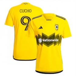 Men Columbus Crew SC Cucho Hernandez 2024 25 Home Replica Yellow