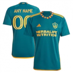 Men LA Galaxy Custom 2024 25 Away Replica Green