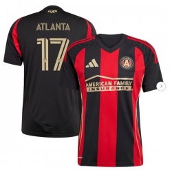 Men's Atlanta United FC #17 adidas Black 2025 The Connector Replica Player Jersey