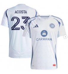 Men's Chicago Fire Kellyn Acosta adidas Light Blue 2025 The Municipal Kit Replica Player Jersey Men's Chicago Fire Kellyn Acosta adidas Light Blue 2025 The Municipal Kit Replica Player Jersey