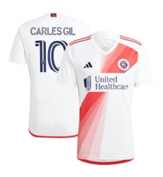 Men New England Revolution Carles Gil 2023 24 Away Replica White