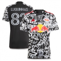 Men New York Red Bulls Luquinhas 2023 24 Freestyle Replica Black