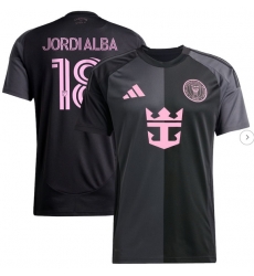 Men's Inter Miami CF Jordi Alba Ramos adidas Black 2025 The Fortitude Kit Replica Player Jersey Men's Inter Miami CF Jordi Alba Ramos adidas Black 2025 The Fortitude Kit Replica Player Jersey