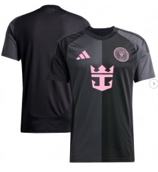 Men's Inter Miami CF adidas Black 2025 The Fortitude Kit Replica Jersey Men's Inter Miami CF adidas Black 2025 The Fortitude Kit Replica Jersey