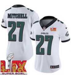 Women Philadelphia Eagles Quinyon Mitchell #27 White 2024 2025 Super Bowl LIX F U S E Stitched NFL Jersey