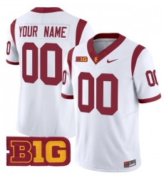 Men USC Trojans ACTIVE PLAYER Custom White 2024 F U S E  Vapor Limited Stitched Jersey