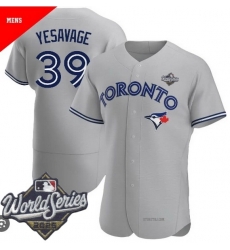 Men Toronto Blue Jays 39 Trey Yesavage Cool Base Stitched Baseball Jersey Gray