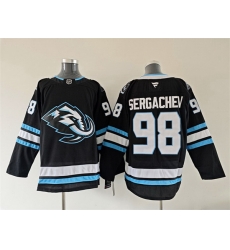 Men Utah Mammoth 98 Mikhail Sergachev Navy 2025 Stitched Jersey
