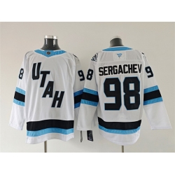 Men Utah Mammoth 98 Mikhail Sergachev White 2025 Stitched Jersey