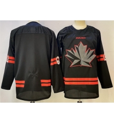 Men Canada Hockey Blank Black Stitched Jersey