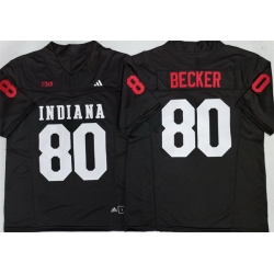 Men Indiana Hoosiers  80 Charlie Becker Black F U S E  Stitched Basketball Jersey