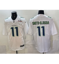 Men Seattle Seahawks 11 Jaxon Smith Njigba White 2025 Super Bowl LX Patch Tundra Fashion Vapor Untouchable Limited Stitched Football Jersey