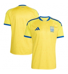 Men adidas Yellow Ukraine National Team FIFA x World Cup 2026 Home Replica Jersey