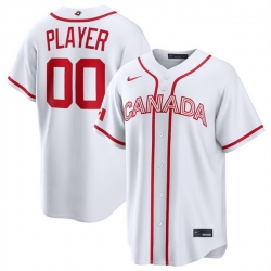 Men Canada Baseball Active Player Custom White 2026 World Baseball Classic Home Stadium Stitched Jersey