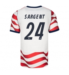 USA 2026 FIFA World Cup Soccer White Jersey Set ( Have Shorts ) Josh Sargent #24 USA 2026 FIFA World Cup Soccer White Jersey Set ( Have Shorts ) Josh Sargent #24