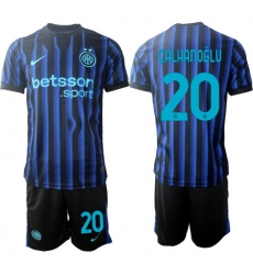 Men Internazionale 2026 Soccer Jerseys BlueBlack #20 CALHANOGLU