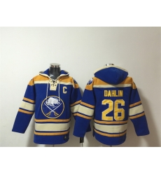 Men Buffalo Sabres 26 Rasmus Dahlin Blue Ageless Must Have Lace Up Pullover Hoodie Men Buffalo Sabres 26 Rasmus Dahlin Blue Ageless Must Have Lace Up Pullover Hoodie