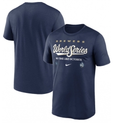 Men Milwaukee Brewers Navy 2026 World Series Collection Legend Dri FIT T Shirt Men Milwaukee Brewers Navy 2026 World Series Collection Legend Dri FIT T Shirt